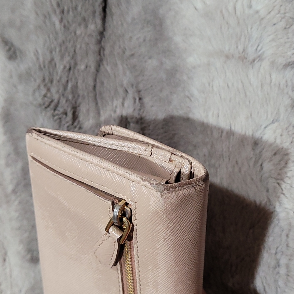 PRADA Saffiano Metal Ribbon Long Wallet beige - Picture 4 of 16